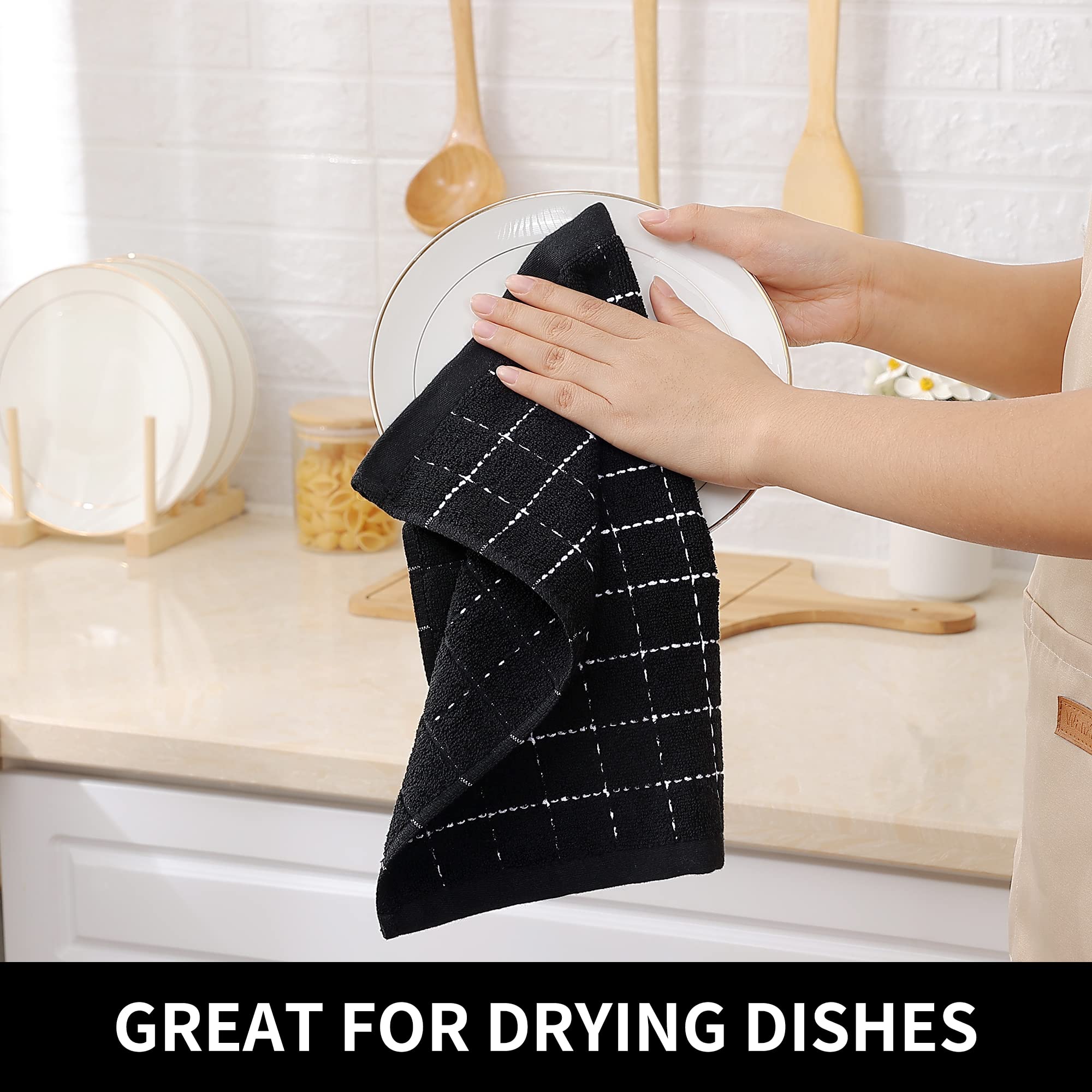 Homaxy 12x12 inch dish cloths ideal for drying and washing tasks.