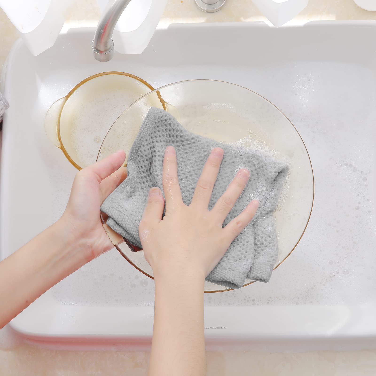 Homaxy absorbent dish cloths speed up drying after dishes