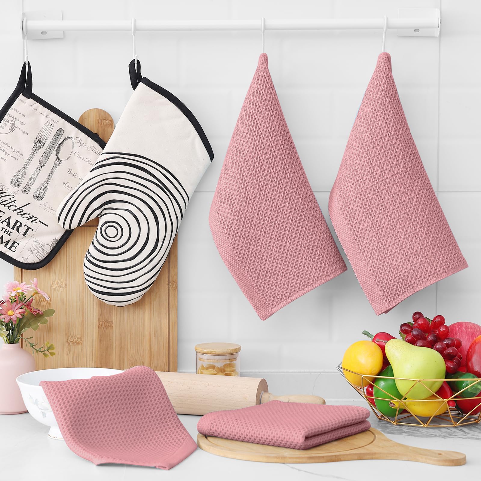 Homaxy lightweight, breathable dish cloths designed for fast drying