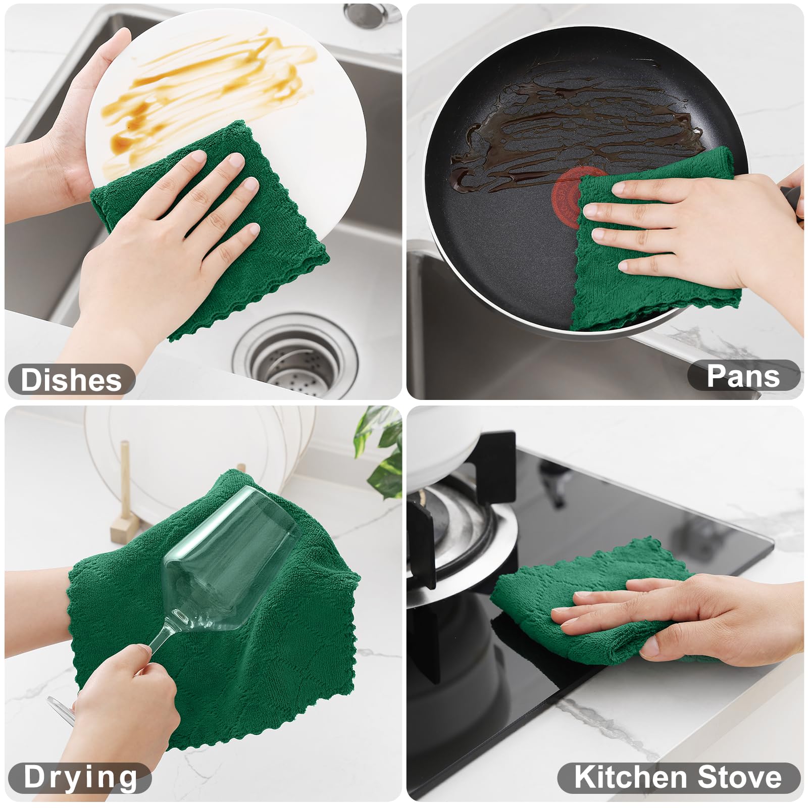 Homaxy no-lint, odor-free towels stay soft after washing