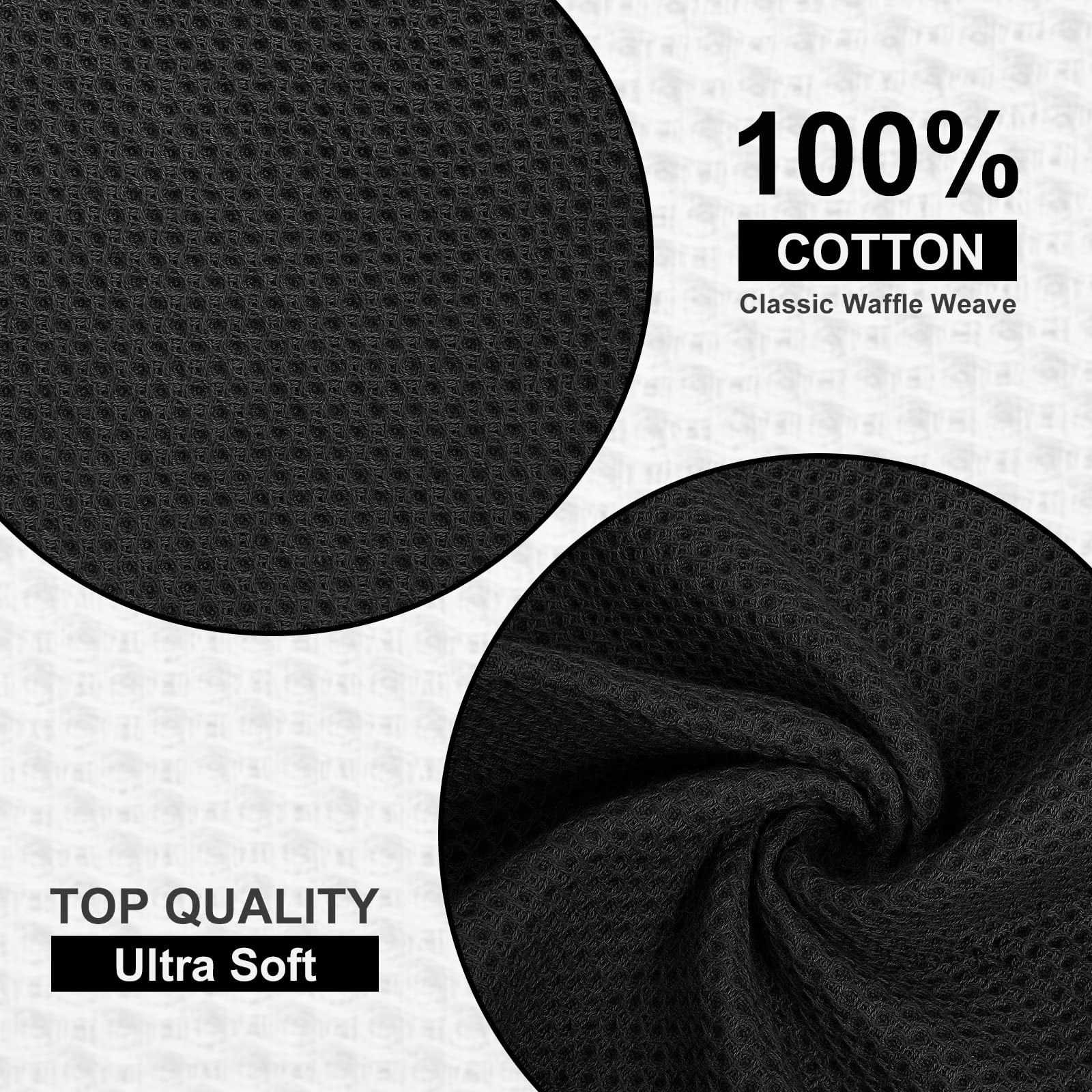 Homaxy soft cotton towels highlight gentle, scratch-free drying for cookware