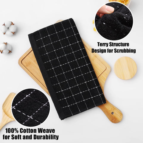 Homaxy soft scratch-free dish cloths protect delicate surfaces while drying.