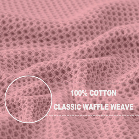 Homaxy cotton waffle weave towels absorb spills quickly and effectively