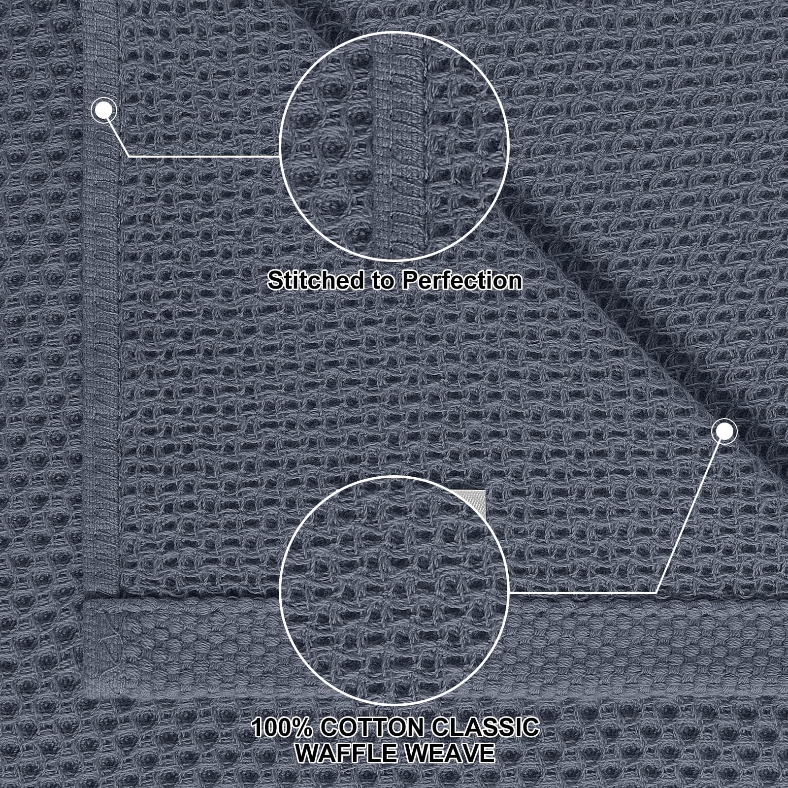 Homaxy 13x28 towels handle larger drying tasks with high absorbency.