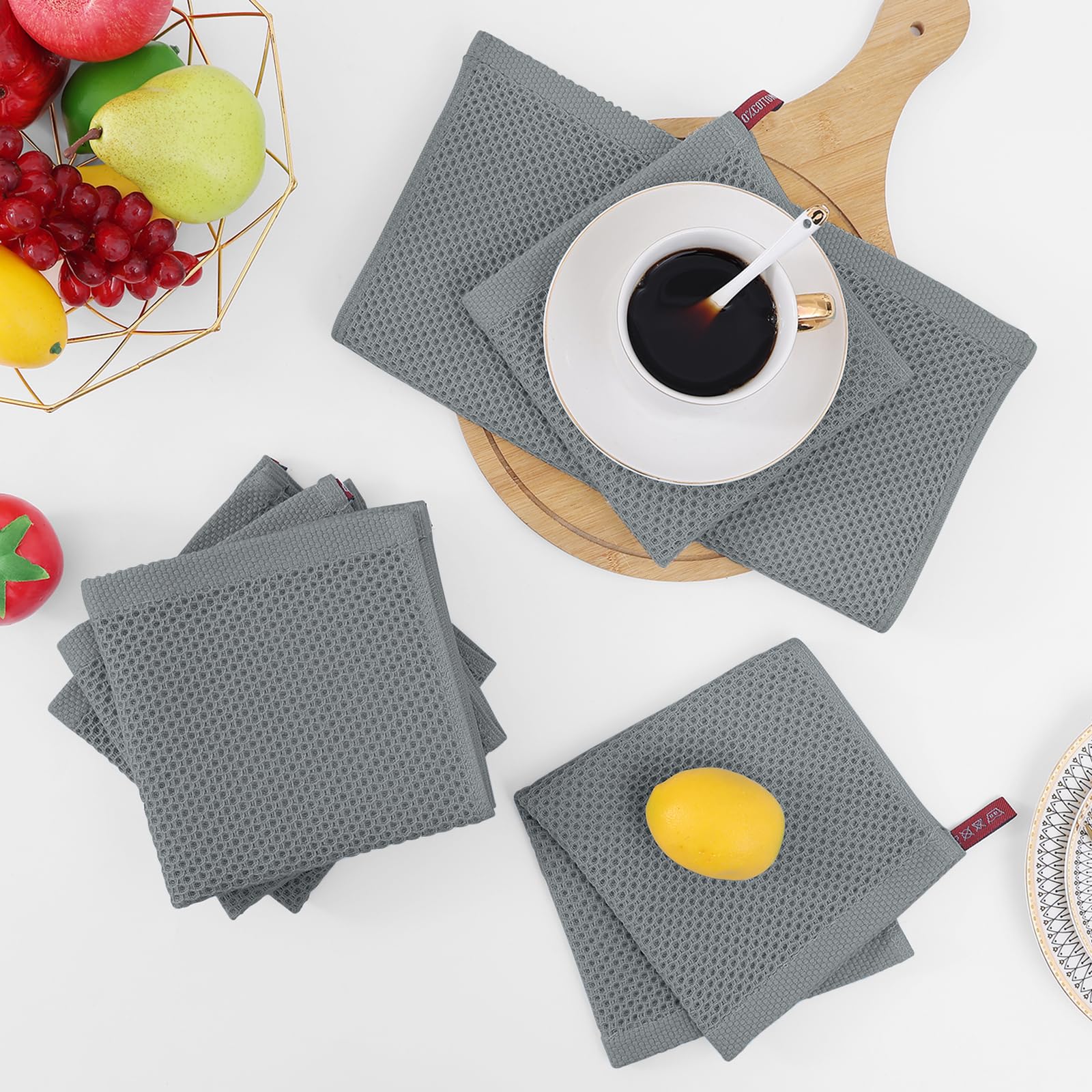 Homaxy kitchen towels in the set suit daily drying tasks.