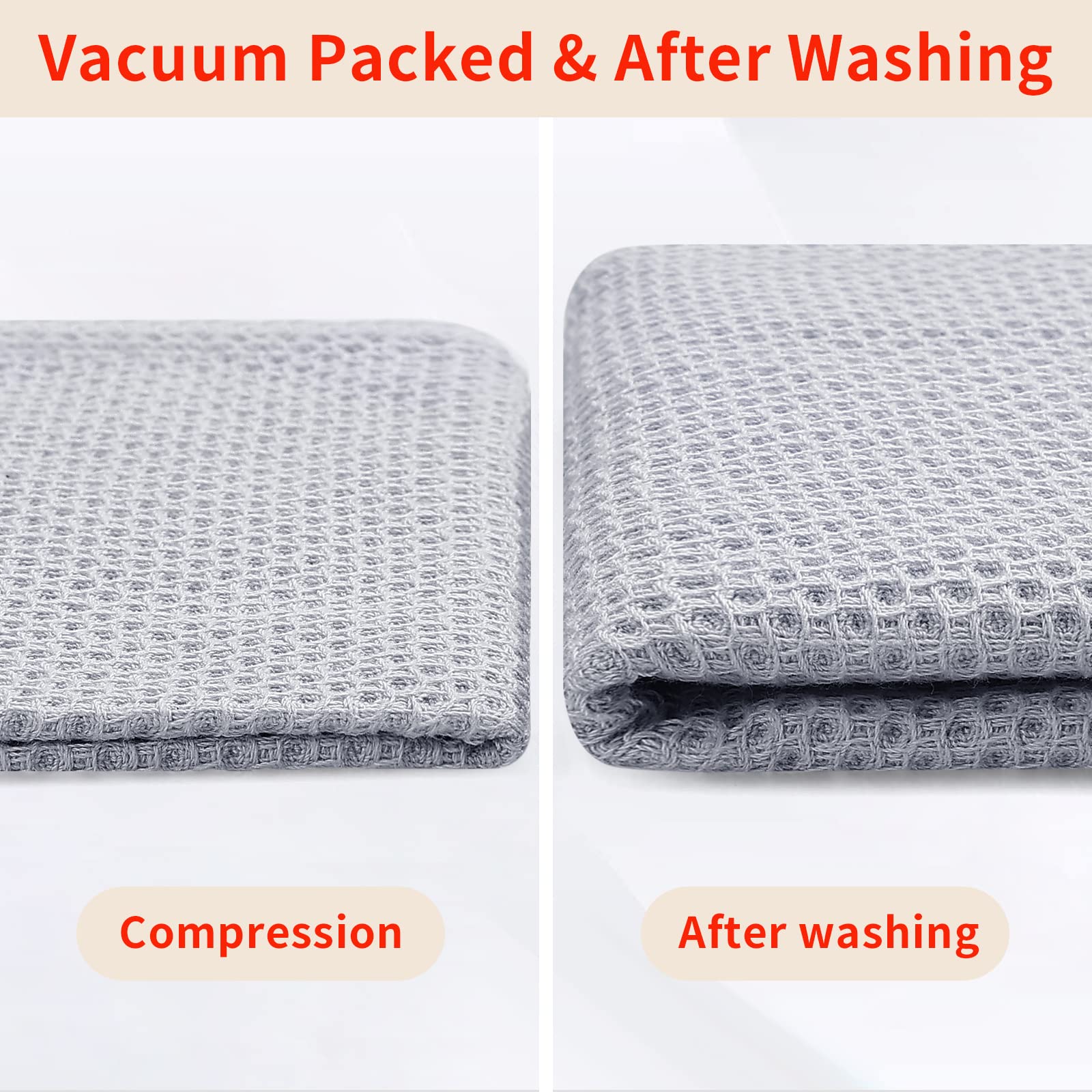 Homaxy towels in machine-wash care guide emphasizing gentle cycle and cold wash