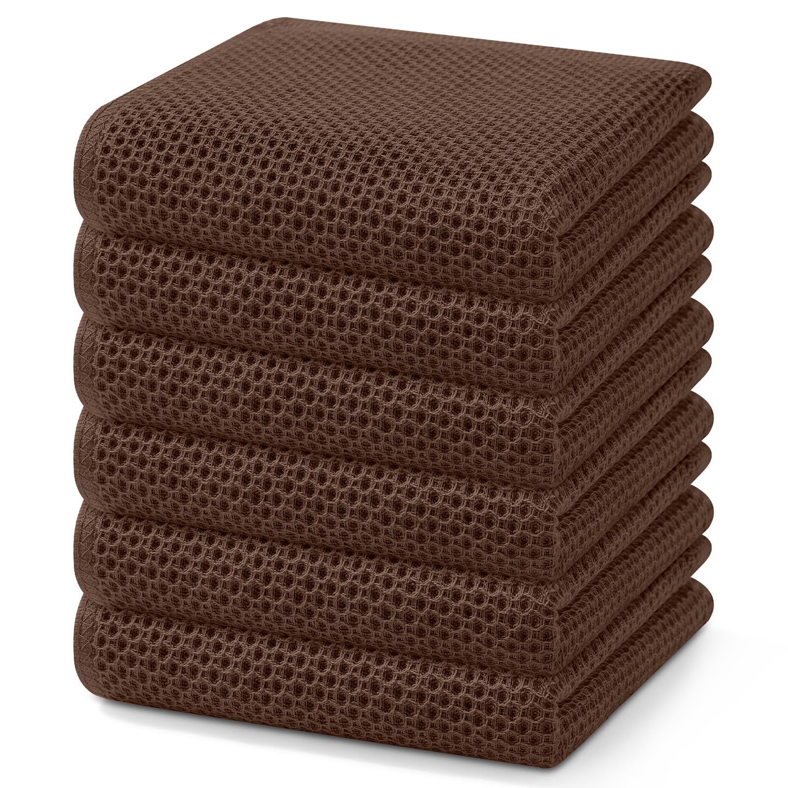 Homaxy waffle weave dish towels drying dishes quickly and softly