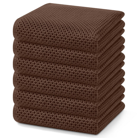 Homaxy waffle weave dish towels drying dishes quickly and softly