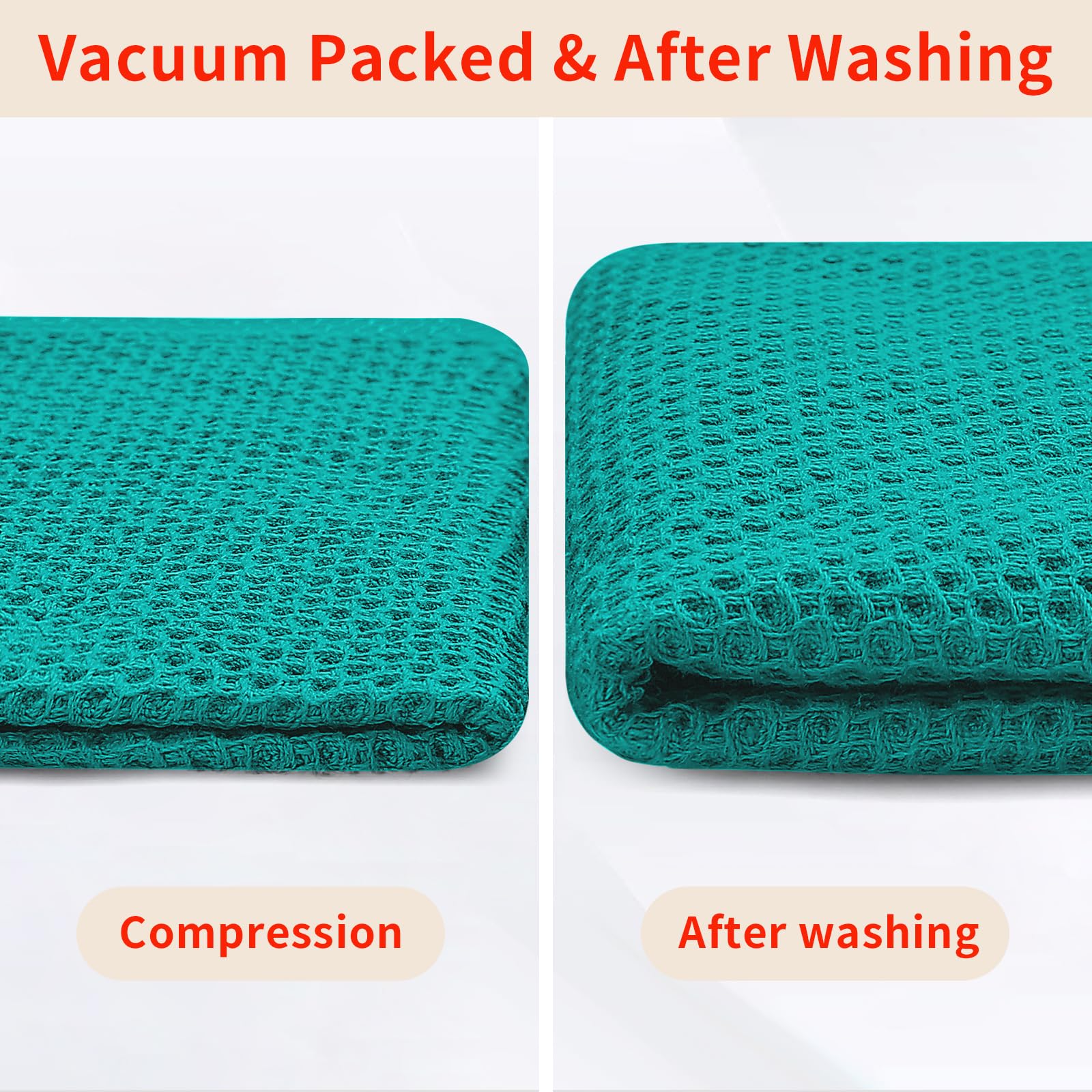 Homaxy teal dishcloth in daily-use setup for drying and wiping tasks.