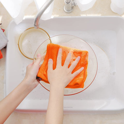 Homaxy dishcloth is lightweight and breathable for fast drying.