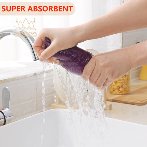 Homaxy 12x12-inch dishcloth demonstrates compact kitchen size