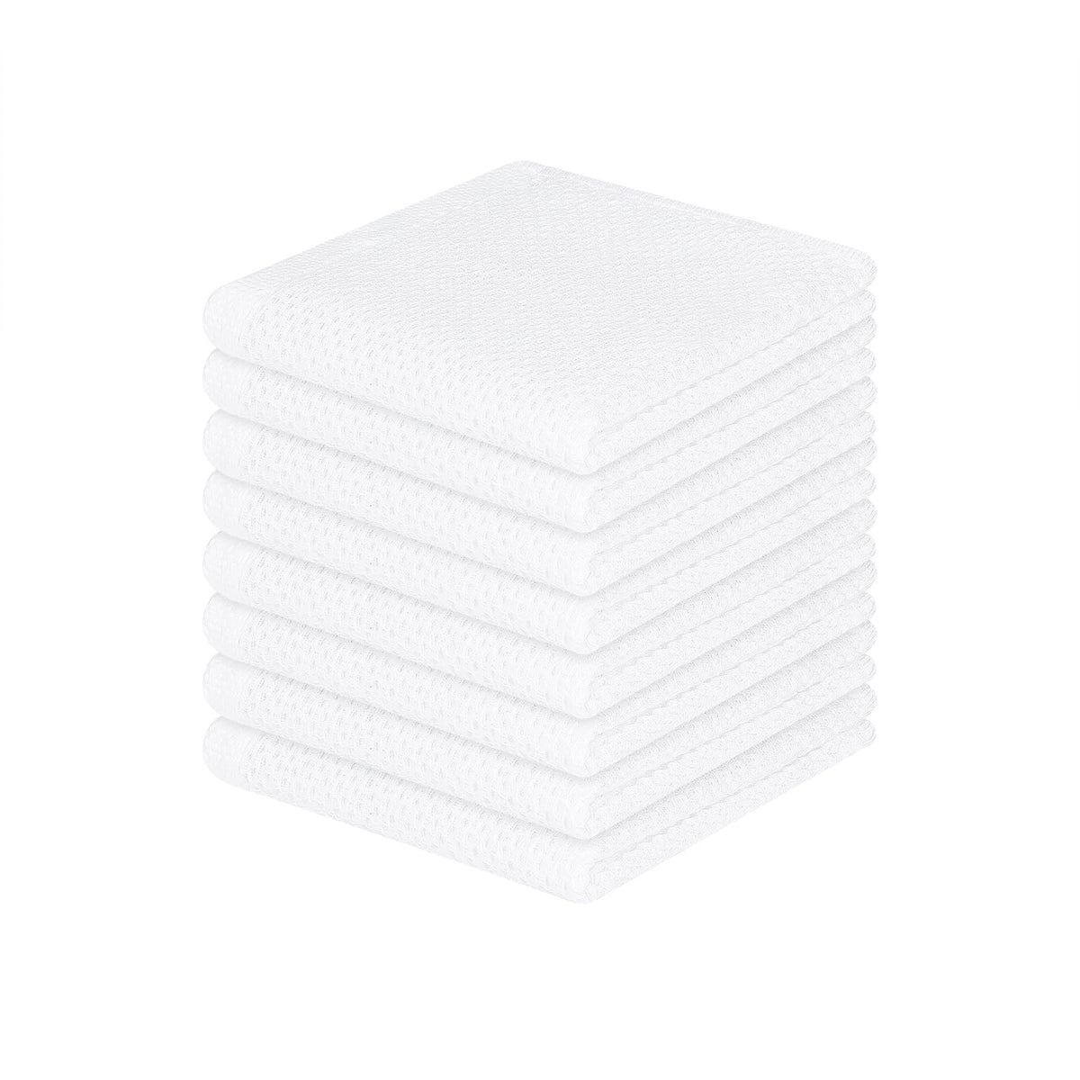 Homaxy waffle weave dishcloth shows soft texture for non-scratch drying.