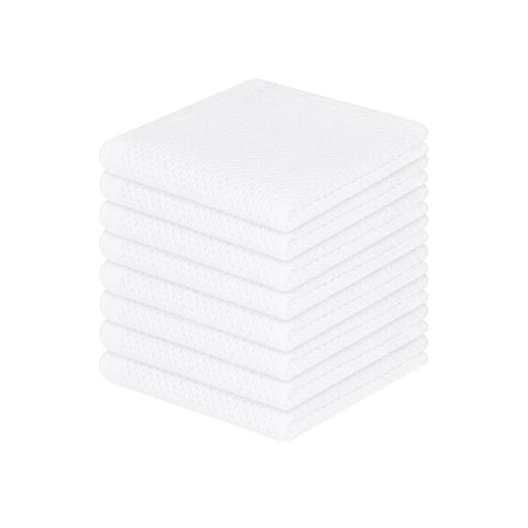 Homaxy waffle weave dishcloth shows soft texture for non-scratch drying.