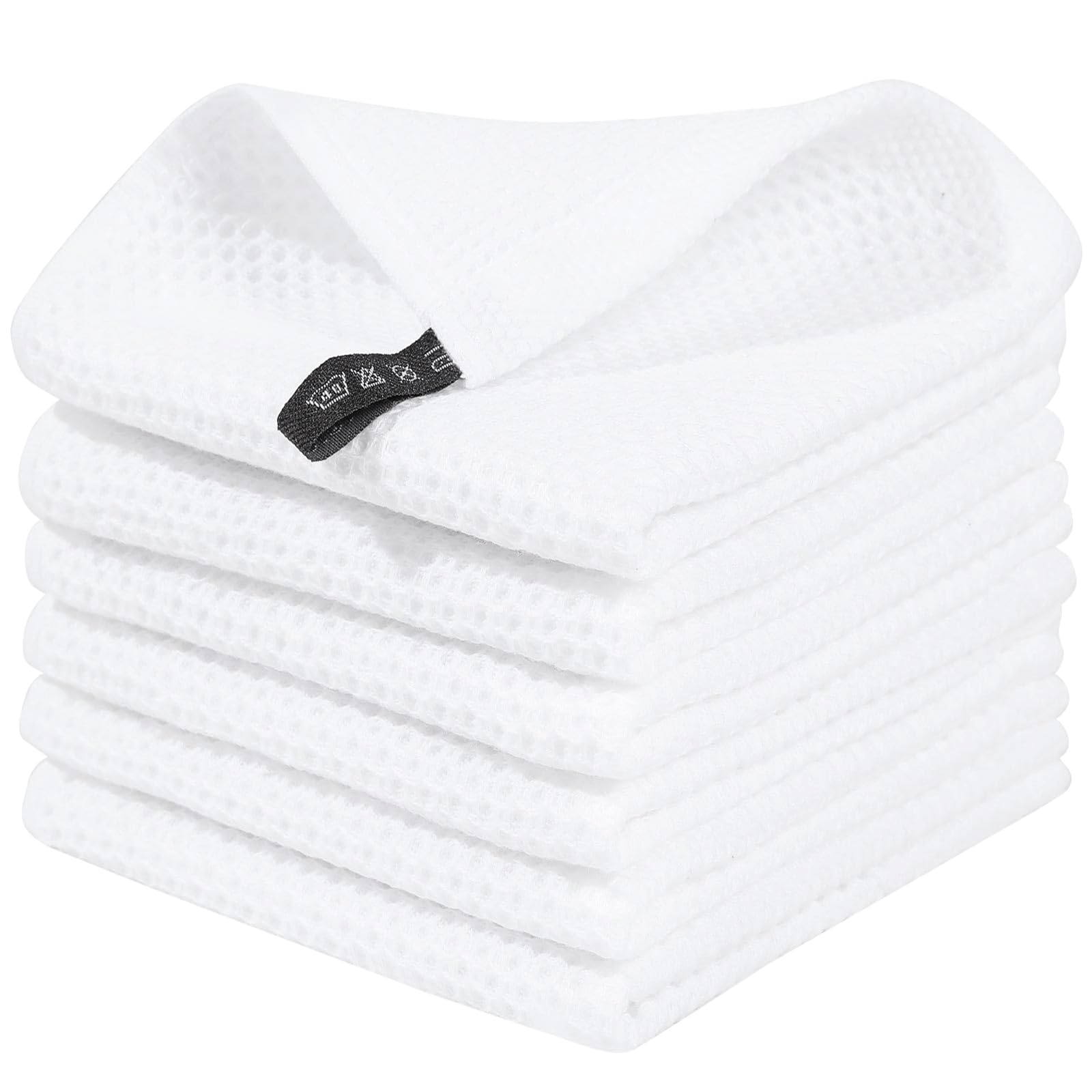 Homaxy waffle weave dishcloth shows soft texture and scratch-free cleaning