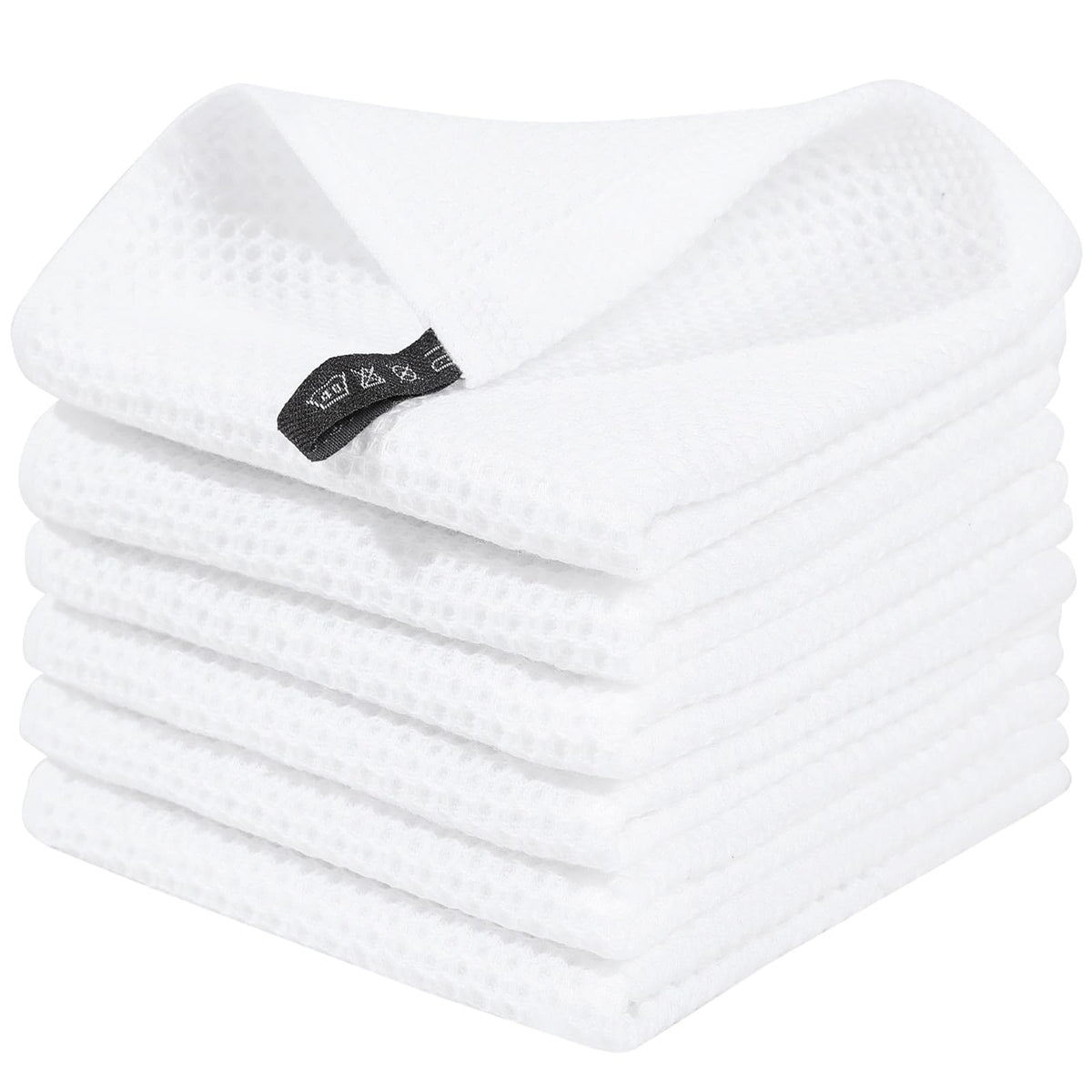 Homaxy waffle weave dishcloth shows soft texture and scratch-free cleaning