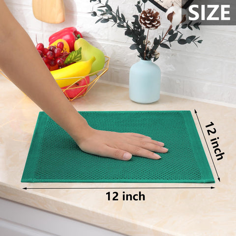 Homaxy six-pack dishcloths coordinate with kitchen decor while drying fast.