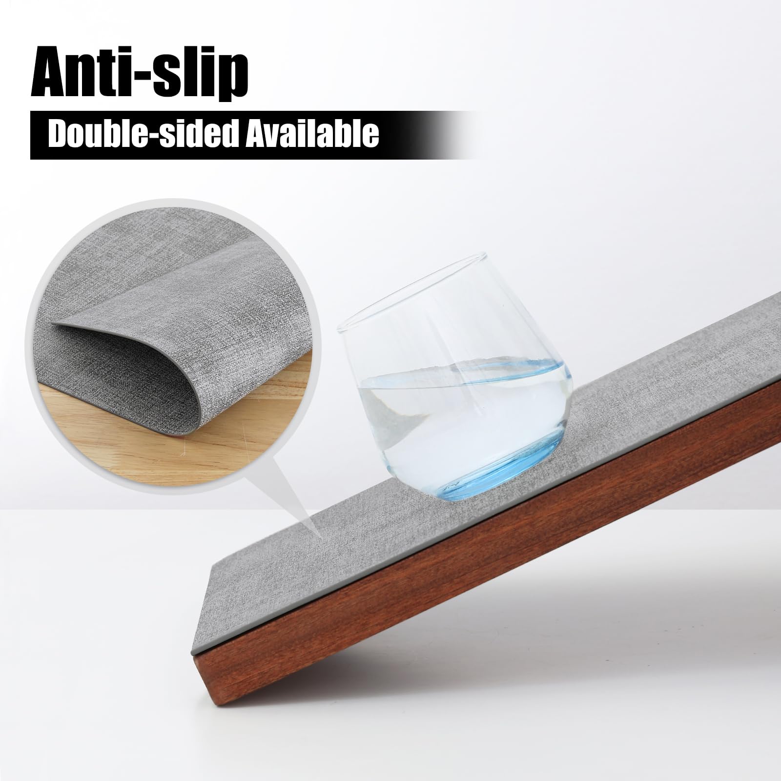 Homaxy double-sided linen pattern placemats for stylish, non-slip settings