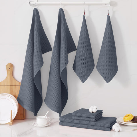 Homaxy durable cotton dish cloths built for repeated wash and use.