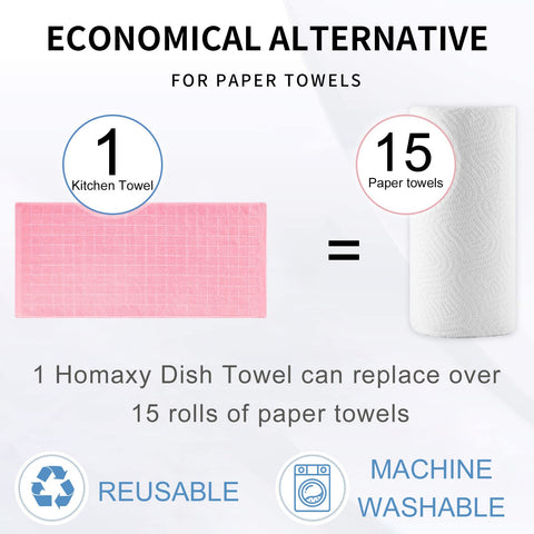 Homaxy easy-care towels are machine washable for simple upkeep.