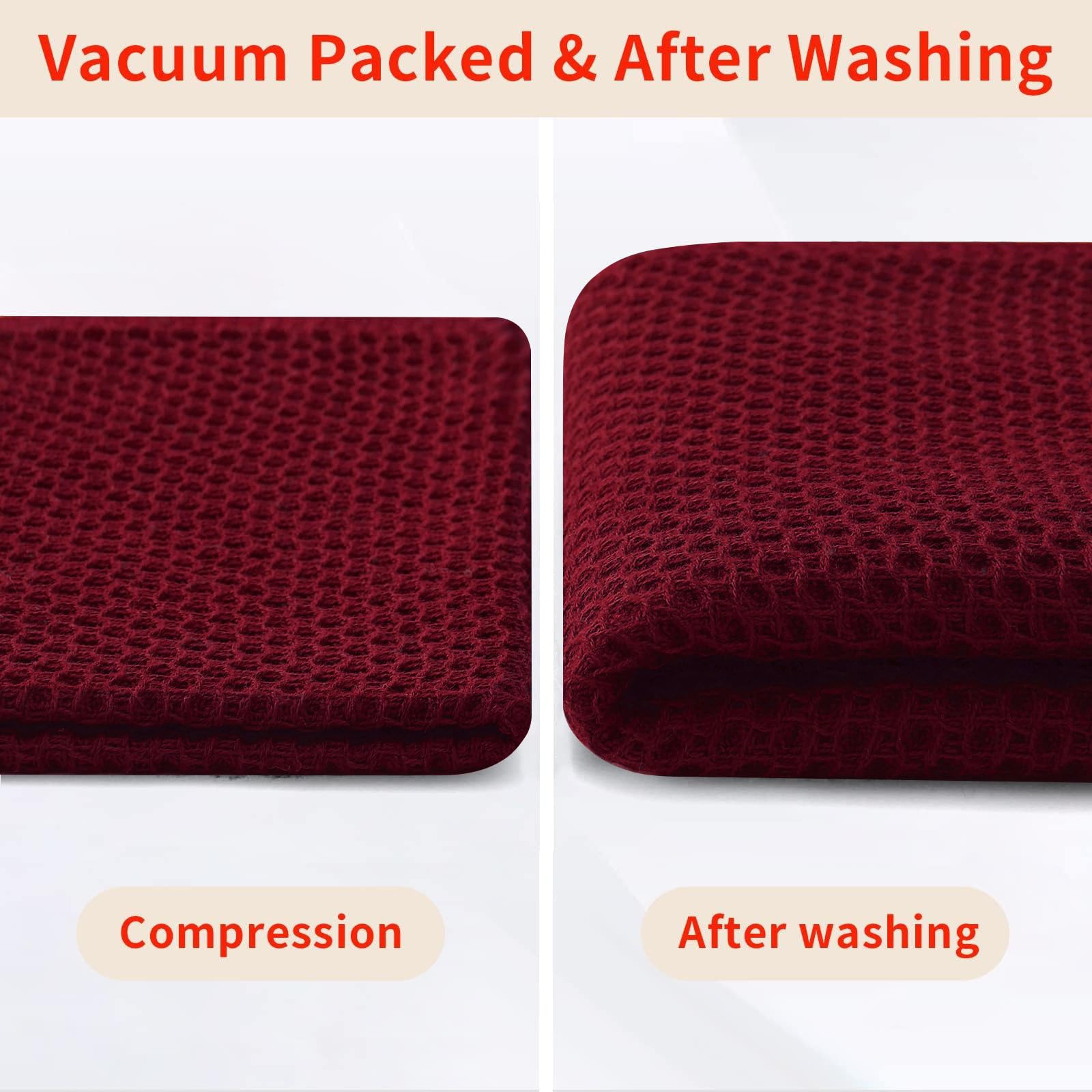 Homaxy six-pack dishcloths coordinate with various kitchen decors.