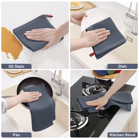 Homaxy towels feature a hanging hook design for easy drying and storage.