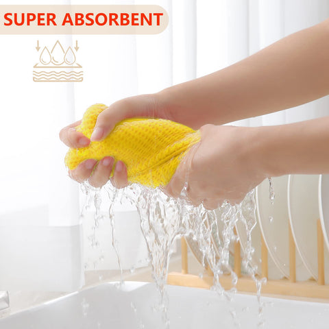 Homaxy honeycomb weave towels stay lightweight yet highly absorbent for drying tasks.