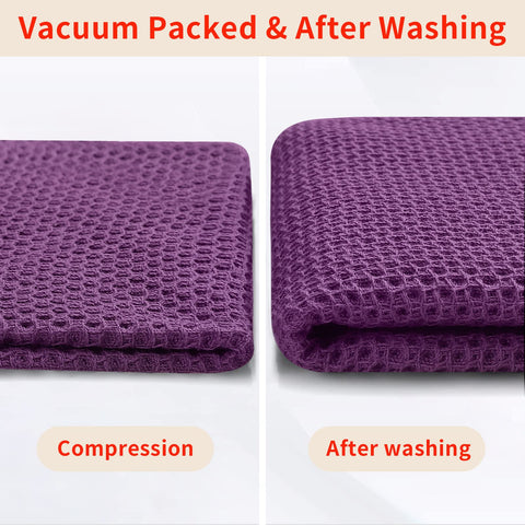 Homaxy purple kitchen dishcloth complements any counter while soaking up spills
