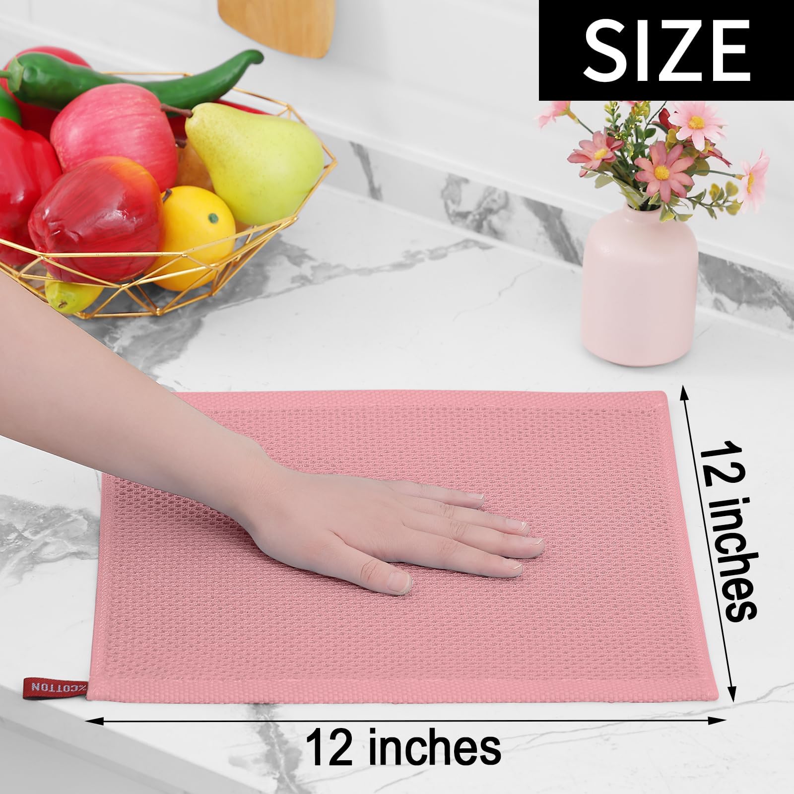 Homaxy six-pack dish cloths ready to refresh kitchen decor