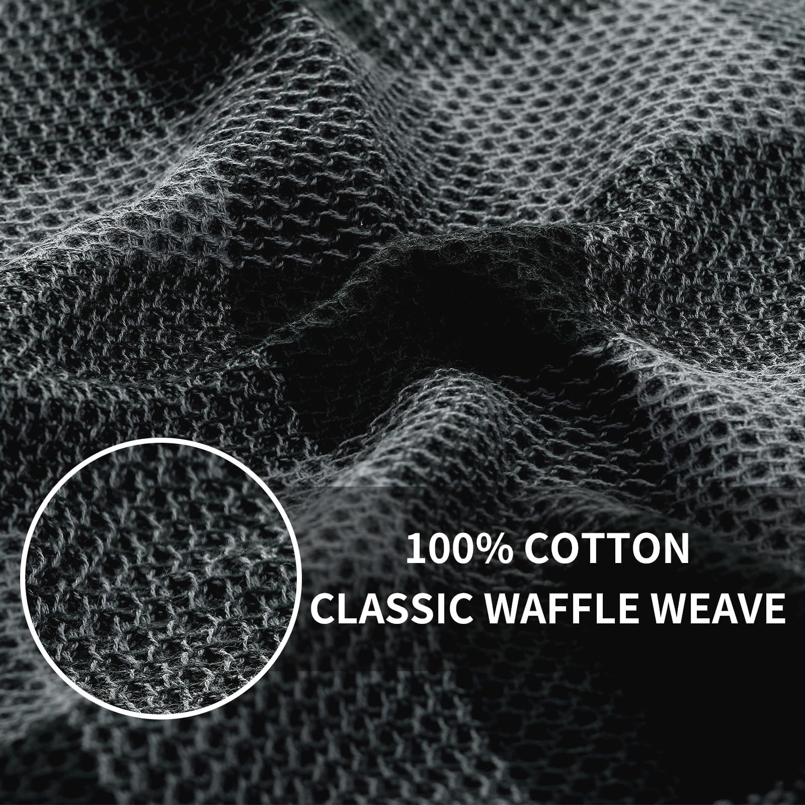 Homaxy towel close-up highlighting soft, absorbent cotton for quick drying