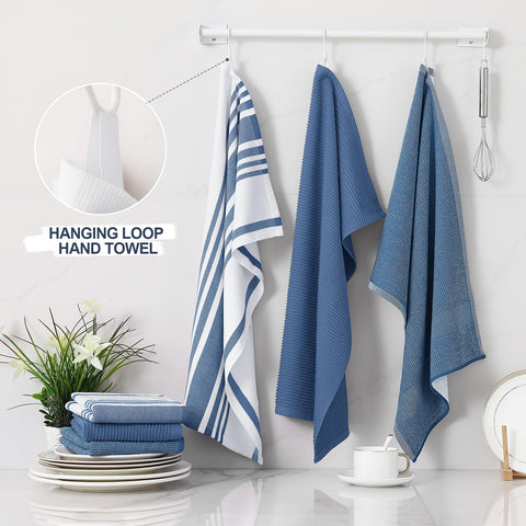 Homaxy large towels drying dishes and wiping countertops in action.