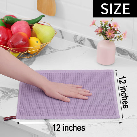 Homaxy 12x12 inch towels serve as lightweight, breathable drying aids.
