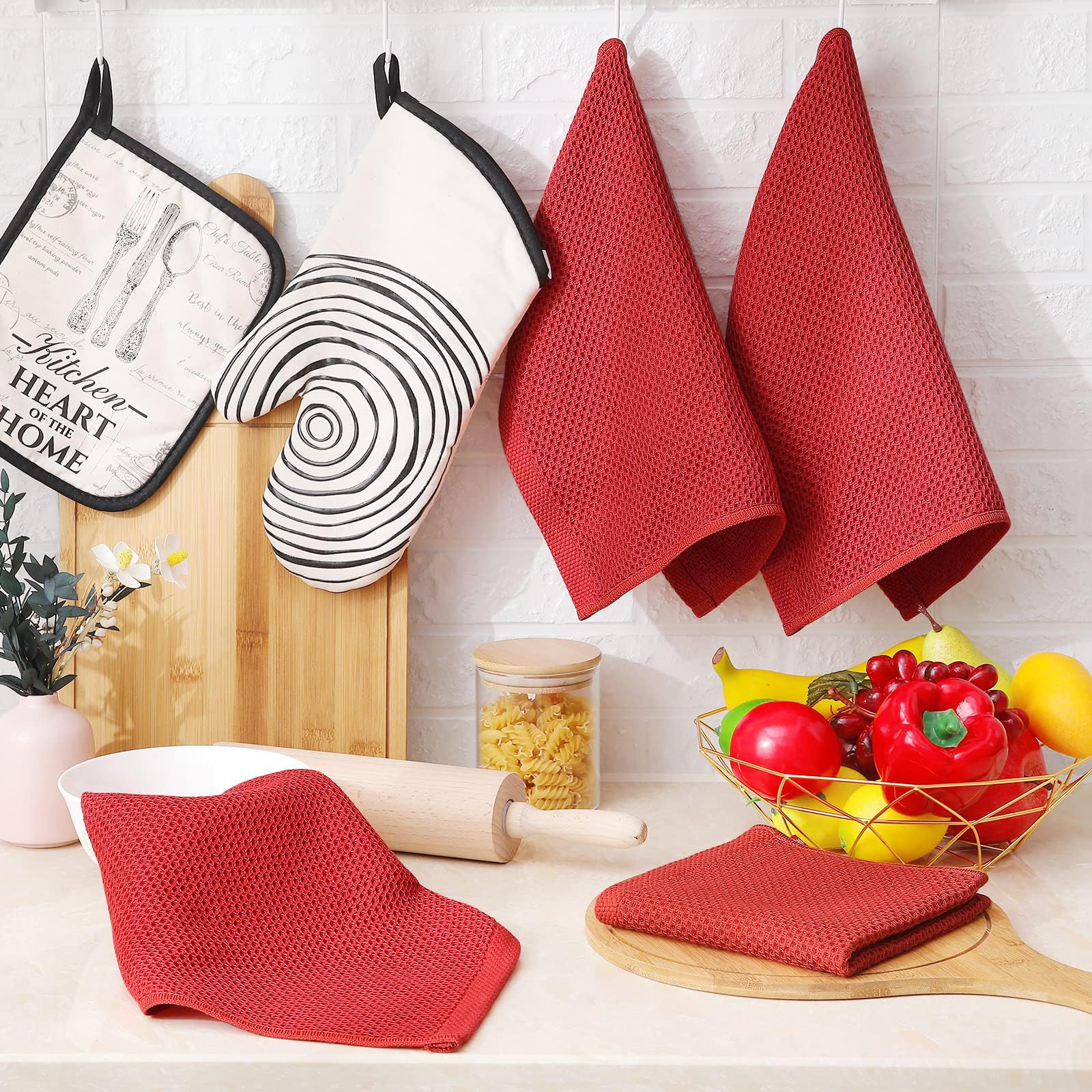Homaxy packaging display of 6 pack dishcloths