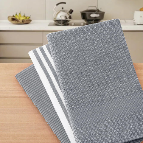 Homaxy Premium Kitchen Towels are machine washable and quick-drying for busy kitchens.