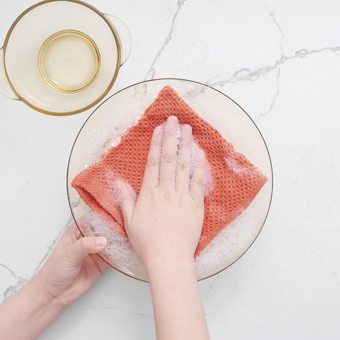 Homaxy waffle-weave dishcloths for fast drying and everyday kitchen tasks.