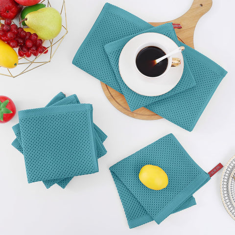 Six-pack Homaxy dishcloths offer color-coordinated kitchen solution.