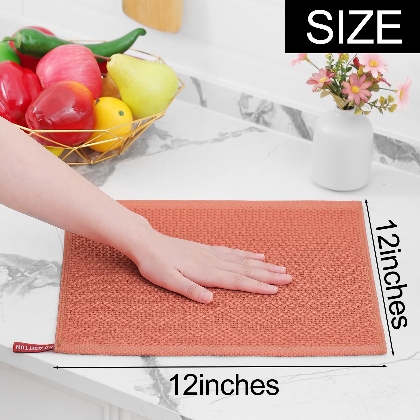Homaxy cotton dishcloths help prevent scratches on delicate cookware.