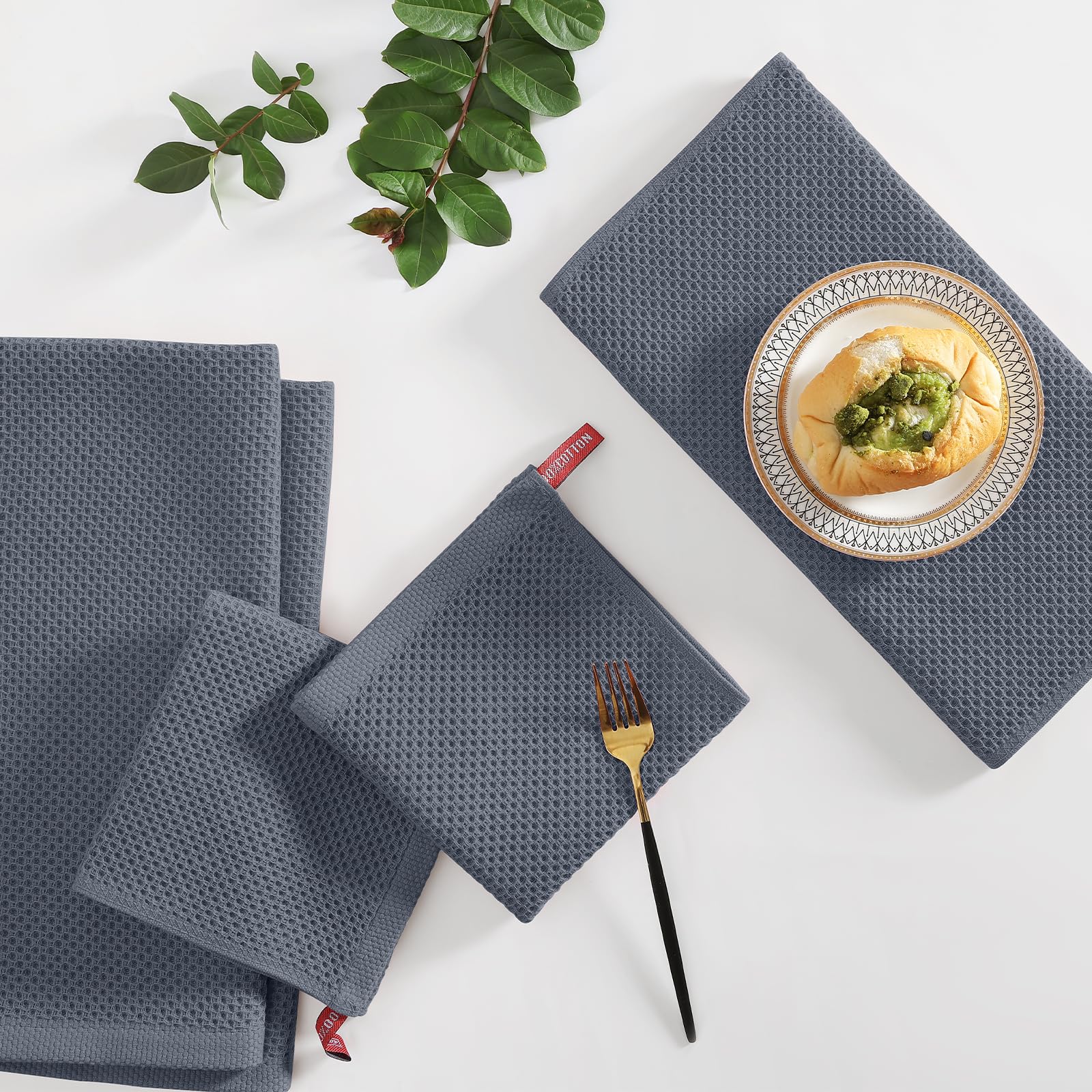 Homaxy soft, absorbent kitchen towels for spills and everyday drying.