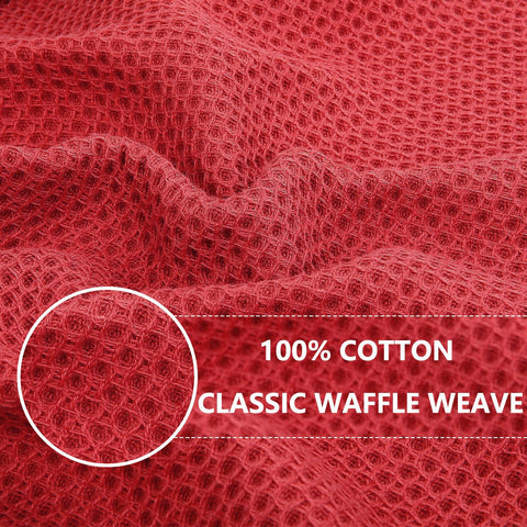 Homaxy soft absorbent waffle closeup shows durable weave