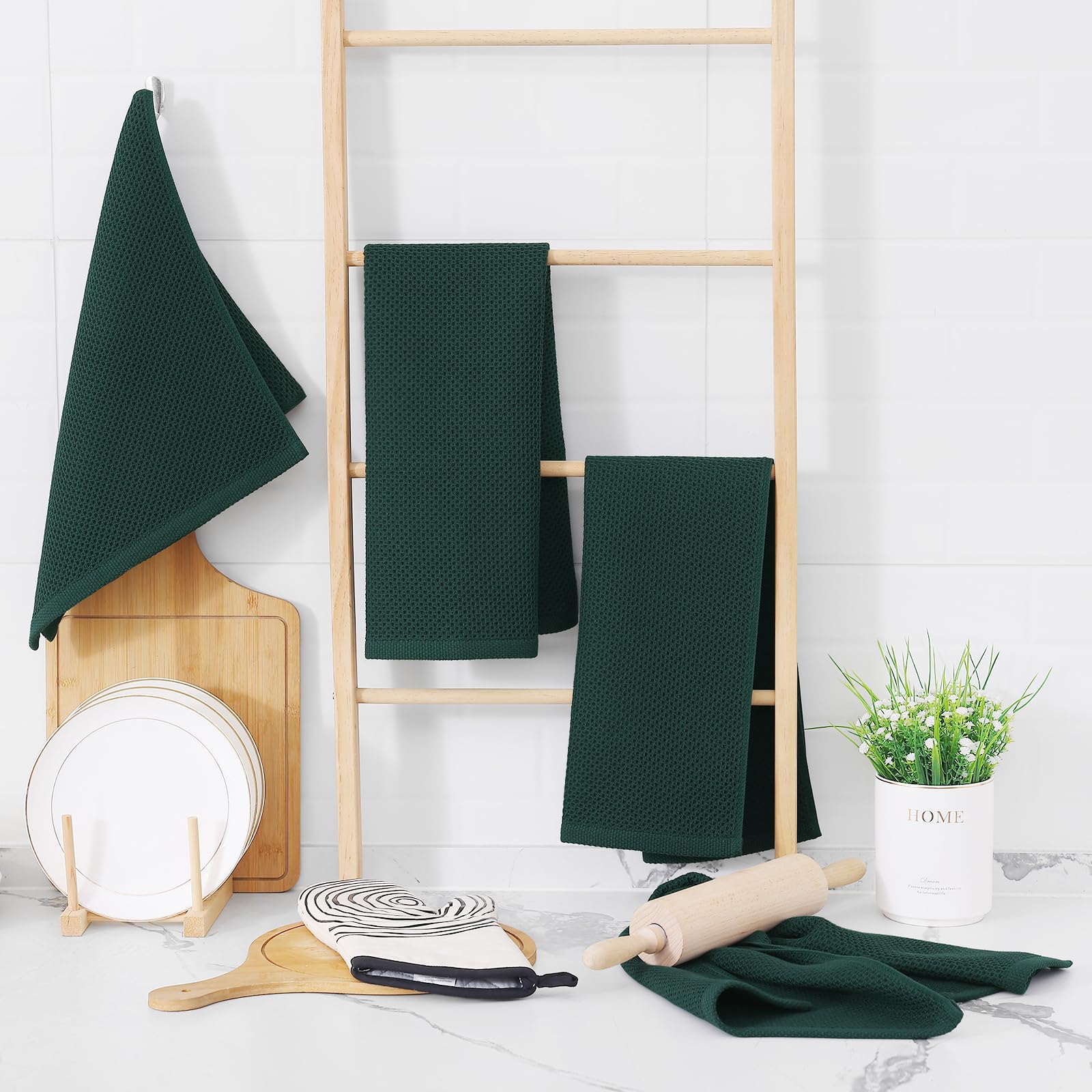 Homaxy solid color dishcloths offer variety to suit decor
