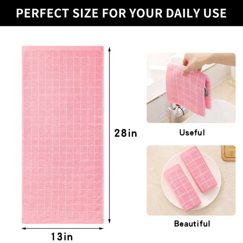 Homaxy terry-structure towels dry quickly and reduce paper waste.