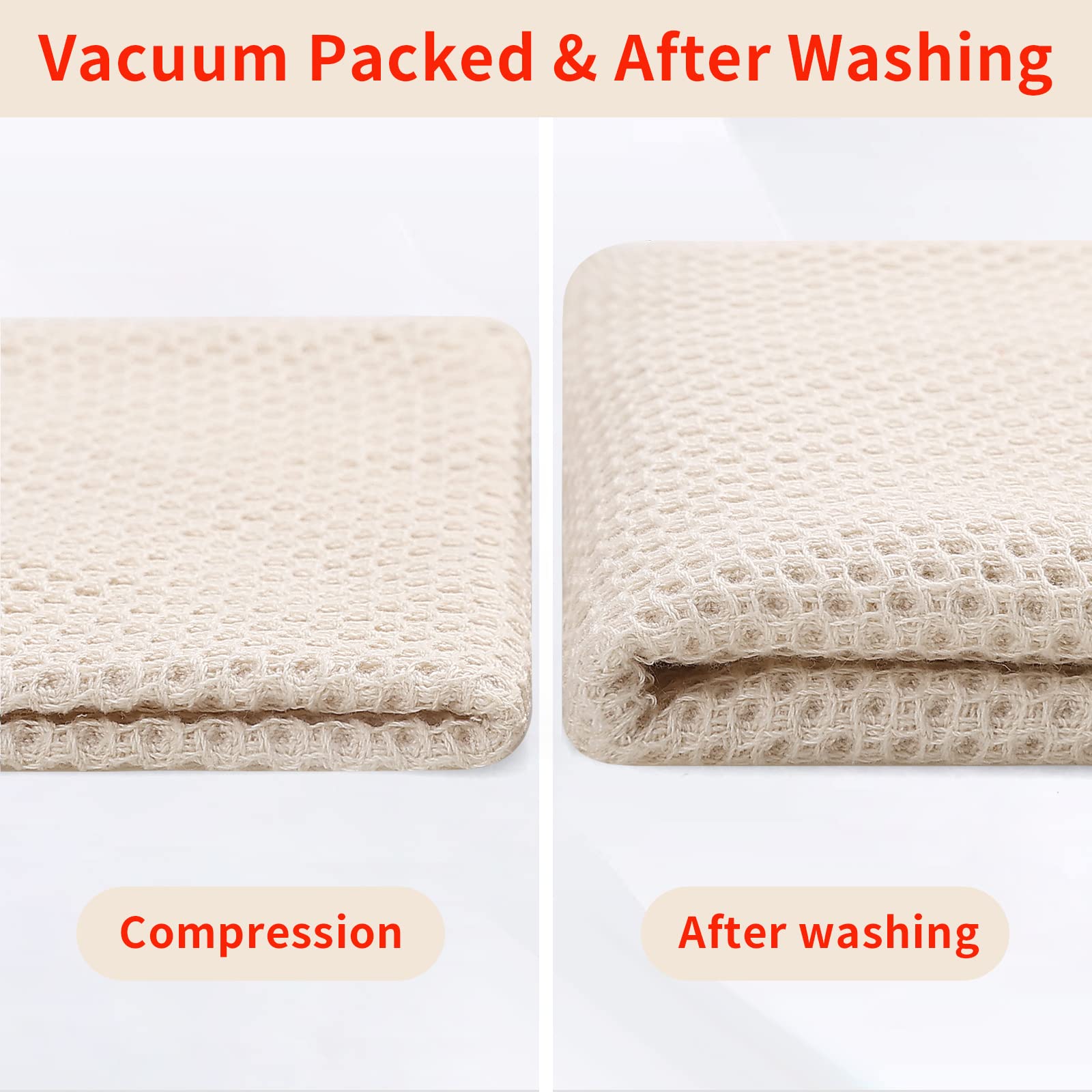 Homaxy versatile kitchen towels in beige for daily use and gift-worthy presentation.