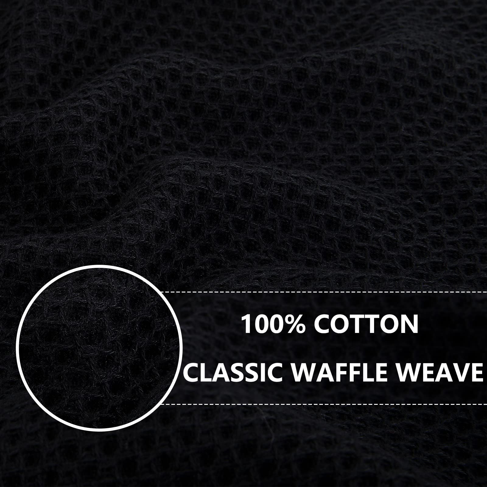 Homaxy black towels soft touch ideal for delicate cookware without scratching