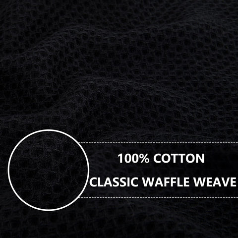 Homaxy black towels soft touch ideal for delicate cookware without scratching
