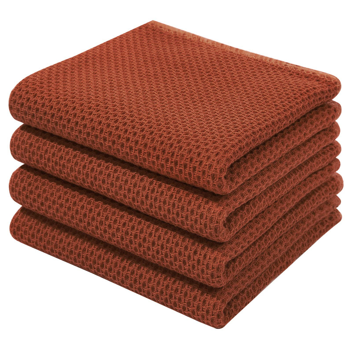 Homaxy waffle dish towel rust texture closeup highlights durable weave