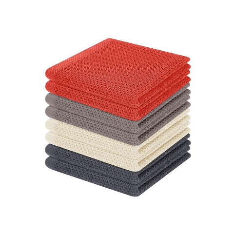Homaxy waffle dishcloth with soft texture for delicate cookware.