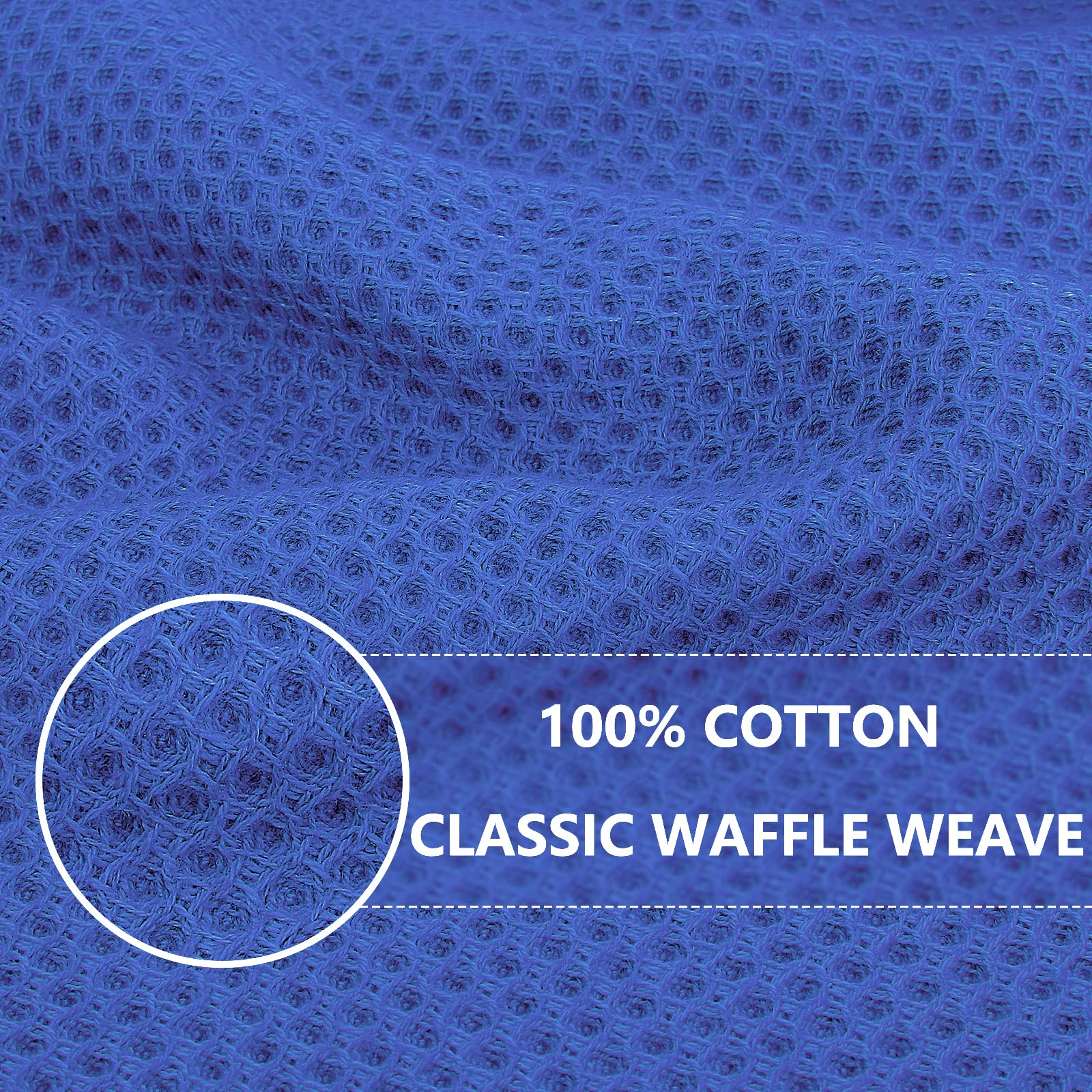Homaxy waffle weave close-up showing soft texture and quick-dry performance.