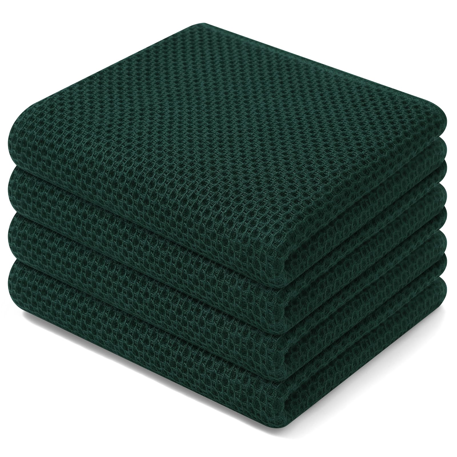 Homaxy waffle weave dish towels close-up showing texture and durability for everyday kitchen drying