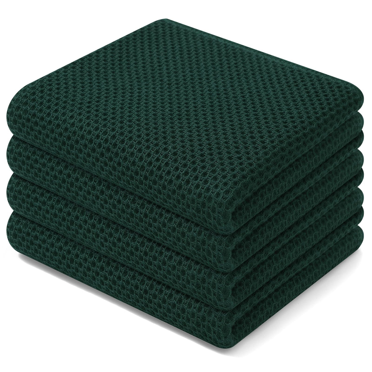 Homaxy waffle weave dish towels close-up showing texture and durability for everyday kitchen drying