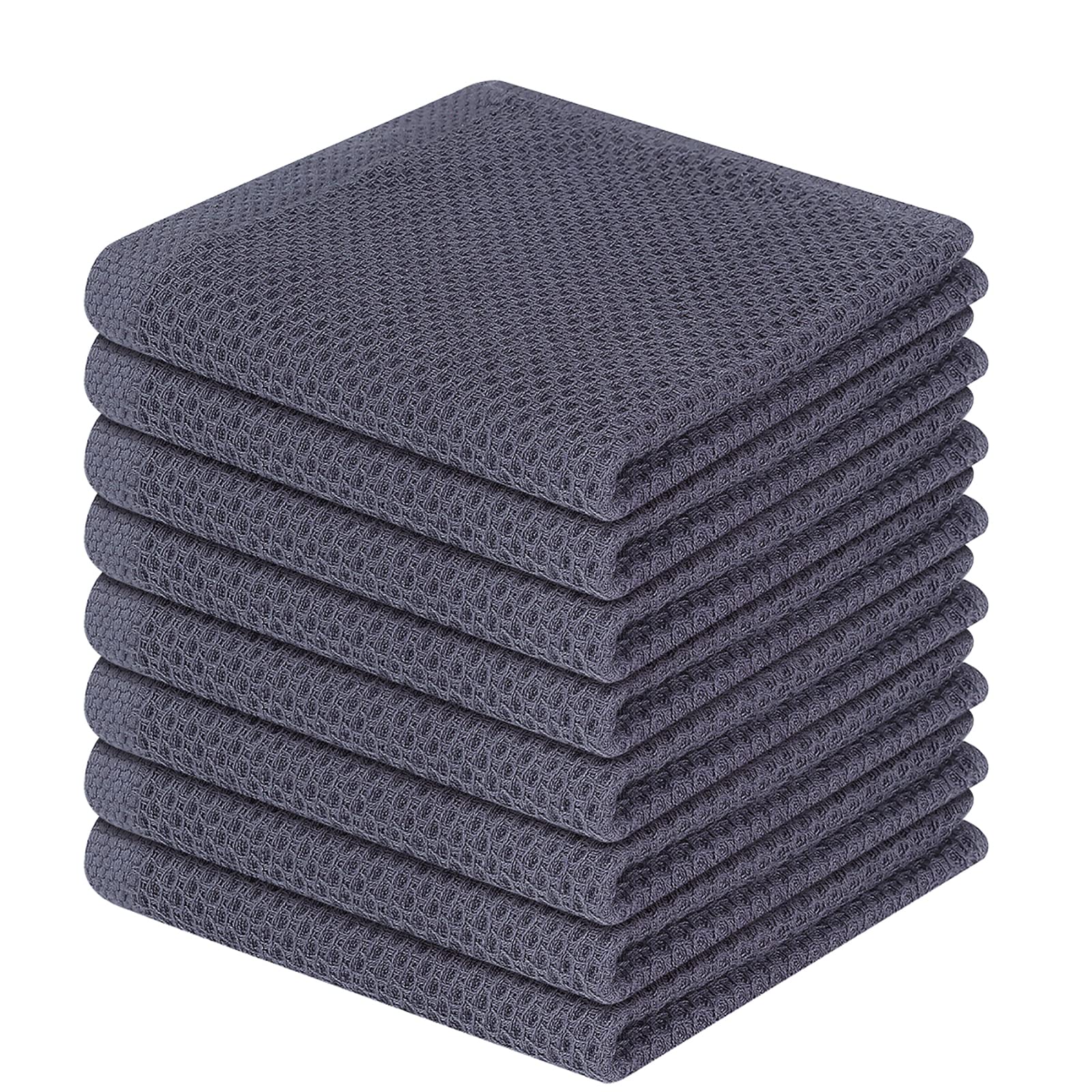 Homaxy waffle weave dishcloth shows soft absorbent texture for daily kitchen drying