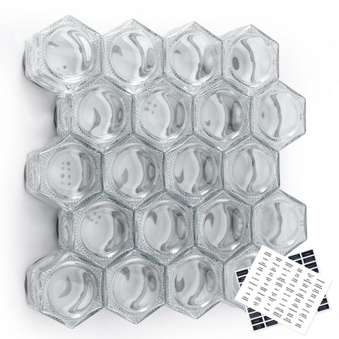 Homazing 4oz spice jars on fridge showcase compact storage and visibility